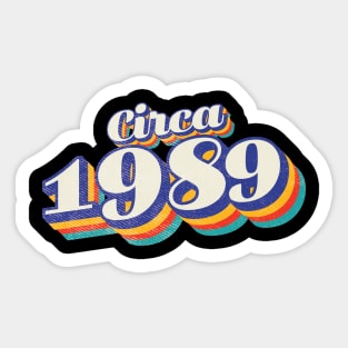 1989 Birthday Sticker